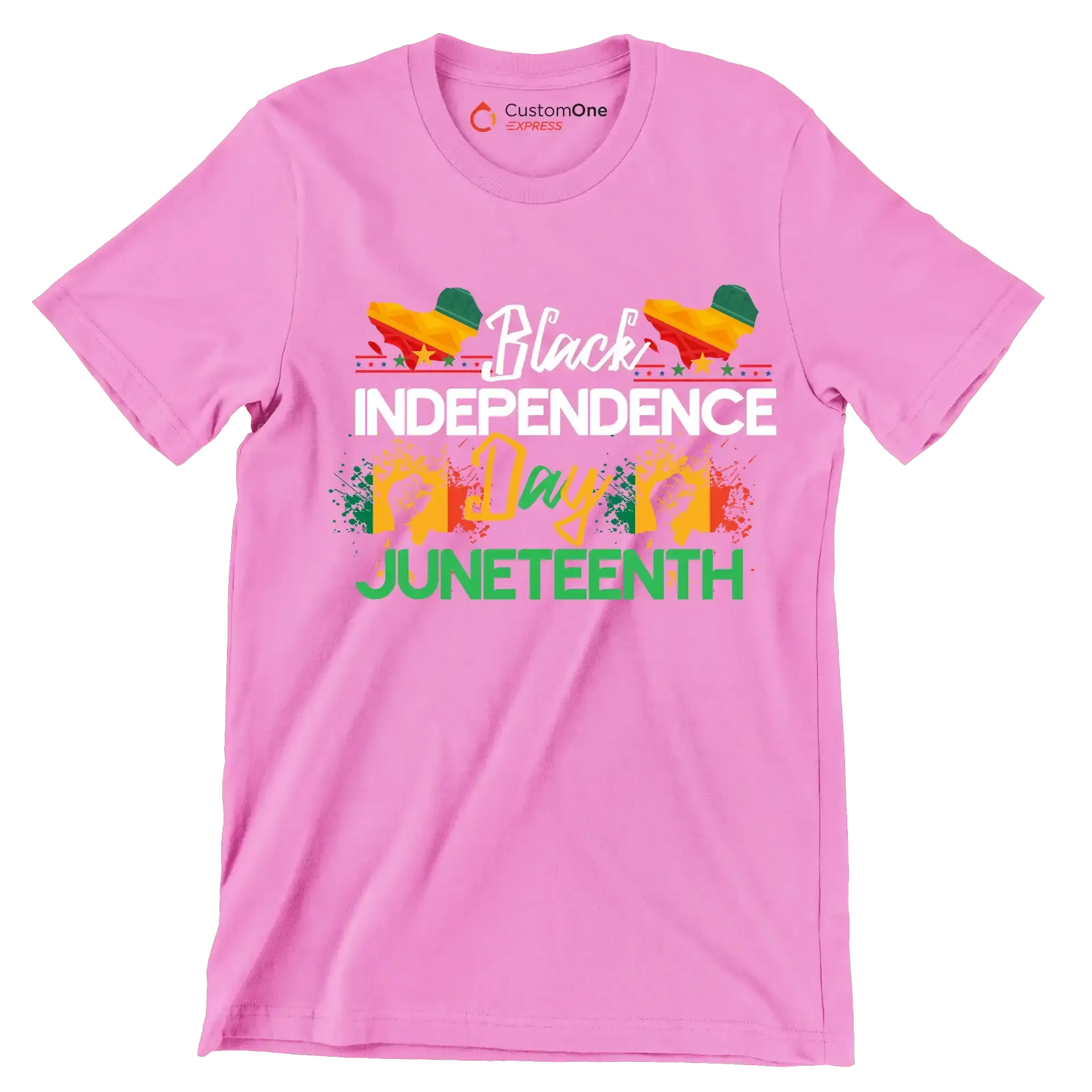 Black independence day juneteenth - Martin Luther King T-Shirt-Pink-S-Custom One Express