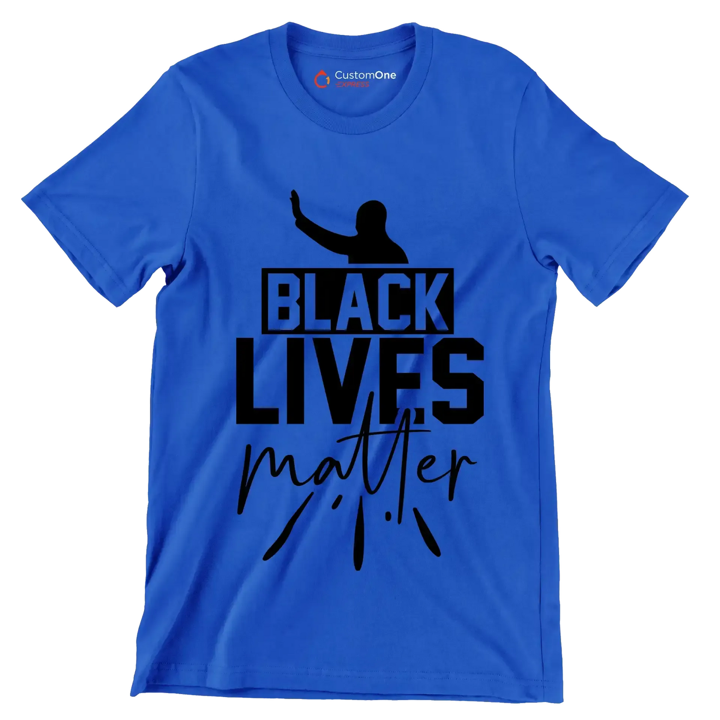 Black lives matter - Martin Luther King T-Shirt-Blue-S-Custom One Express