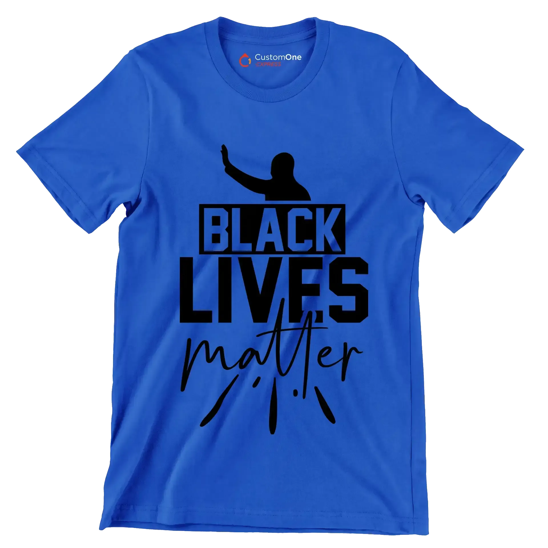 Black lives matter - Martin Luther King T-Shirt-Blue-S-Custom One Express