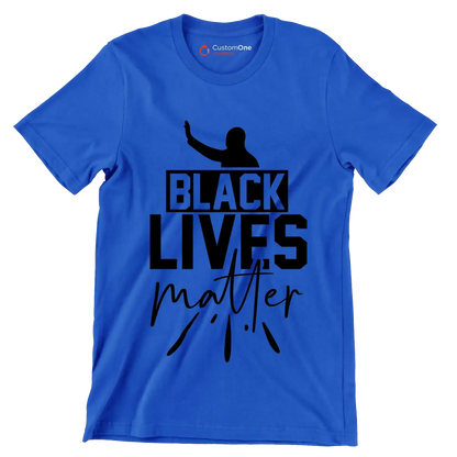 Black lives matter - Martin Luther King T-Shirt-Blue-S-Custom One Express