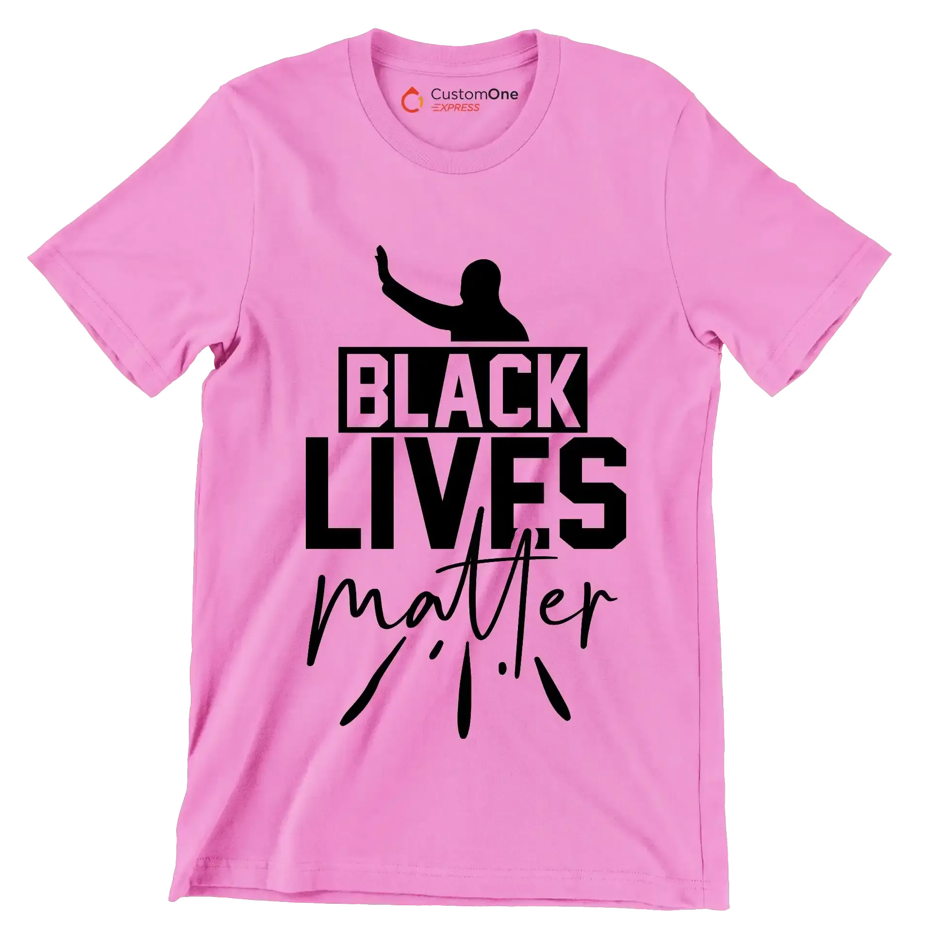 Black lives matter - Martin Luther King T-Shirt-Pink-S-Custom One Express