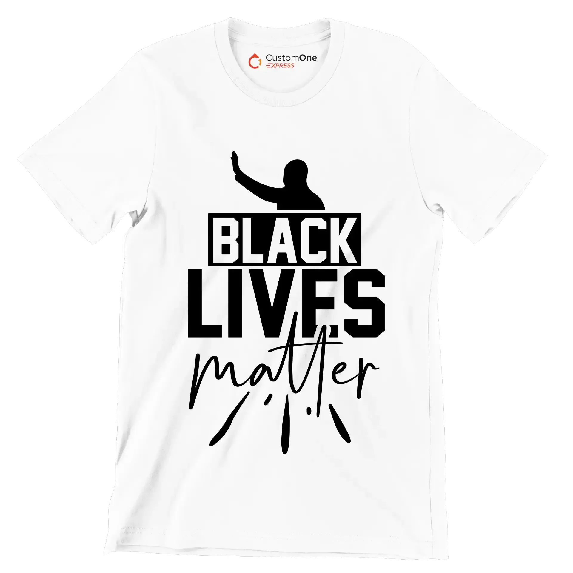 Black lives matter - Martin Luther King T-Shirt-White-S-Custom One Express