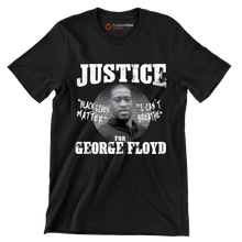 Black lives matter i can't breathe george floyd for justice - Martin Luther King T-Shirt-Black-S-Custom One Express