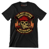 The best defense against evil men are good men skilled at violence 99% skill 1% lucky - Veterans Themed T-Shirt