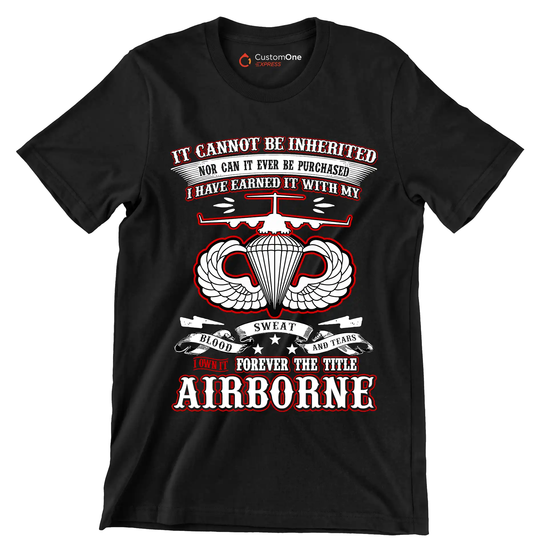 I Own It Forever The Title Airborne - Perfect Gift For Dad, Grandpa, Son, Patriot, Airborne Veteran on Patriot Day, Veteran Day - Veterans Themed T-Shirt