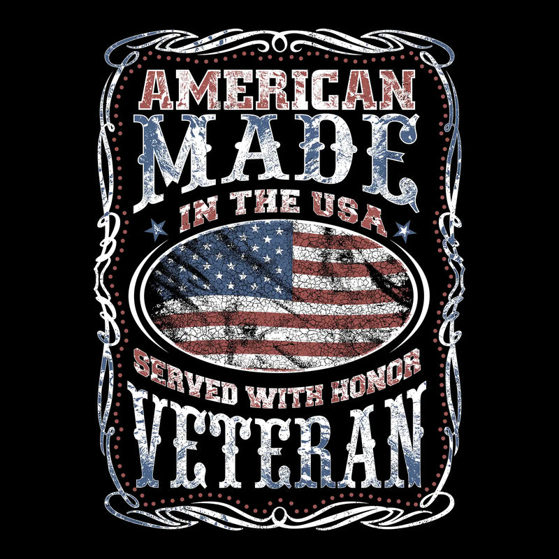 AMERICAN MADE IN THE USA SERVED WITH HONOR VETERAN - Veterans Themed T-Shirt