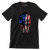 AMERICAN WARRIOR MASK ILLUSTRATION - Veterans Themed T-Shirt