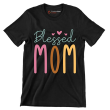 Blessed Mom - Mother’s Day T-Shirt-Black-S-Custom One Express