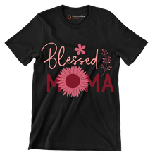 Blessed Moma - Mother’s Day T-Shirt-Black-S-Custom One Express