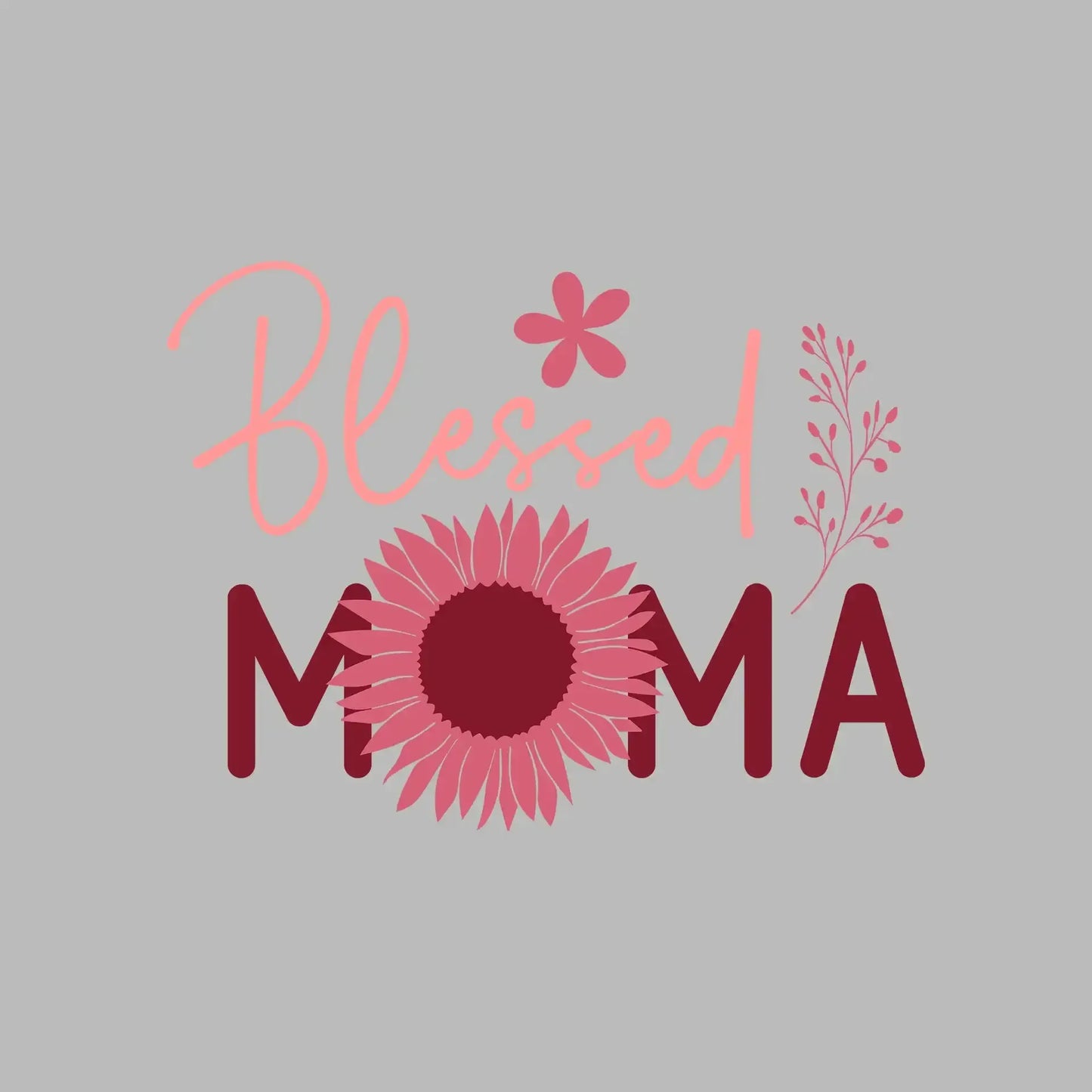 Blessed Moma - Mother’s Day T-Shirt-Black-S-Custom One Express