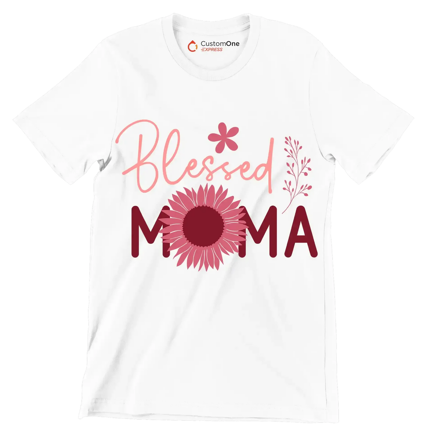 Blessed Moma - Mother’s Day T-Shirt-White-S-Custom One Express