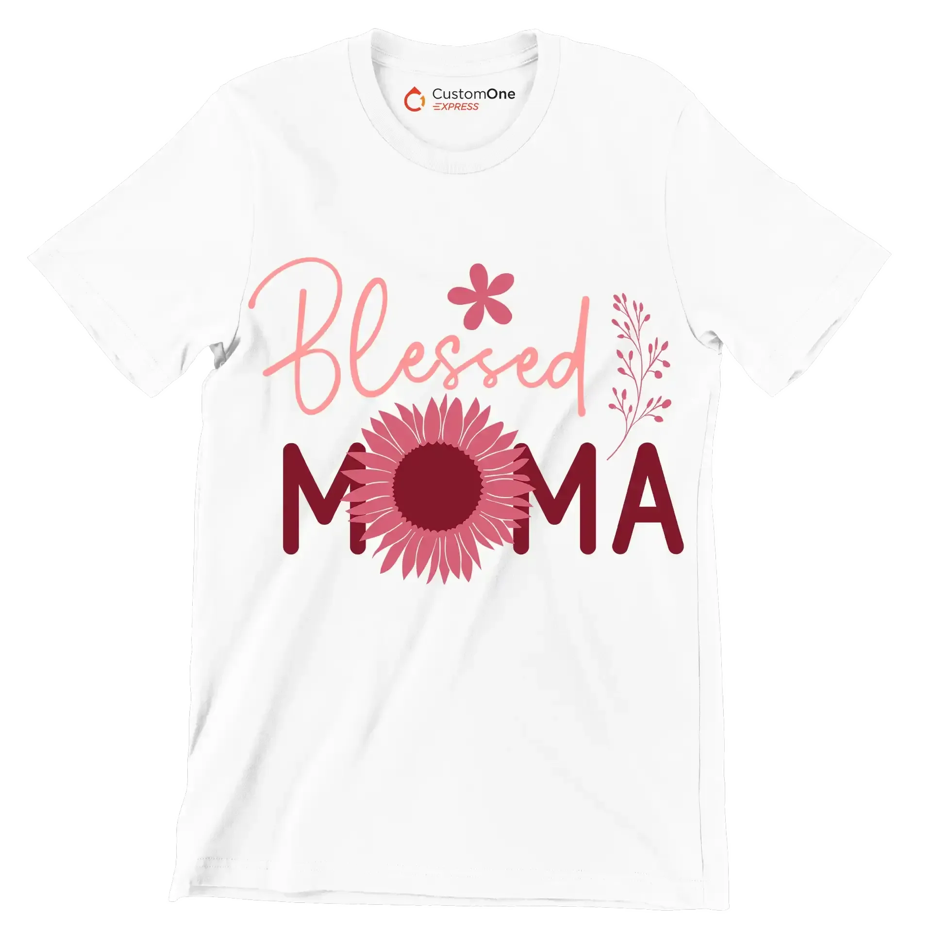 Blessed Moma - Mother’s Day T-Shirt-White-S-Custom One Express