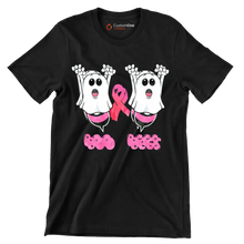 Boo Bees - Breast Cancer Awareness T-Shirt-Black-S-Custom One Express