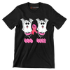 Boo Bees - Breast Cancer Awareness T-Shirt-Black-S-Custom One Express