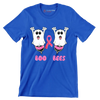 Boo Bees - Breast Cancer Awareness T-Shirt-Blue-S-Custom One Express