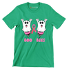 Boo Bees - Breast Cancer Awareness T-Shirt-Green-S-Custom One Express