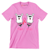 Boo Bees - Breast Cancer Awareness T-Shirt-Pink-S-Custom One Express