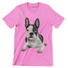 Boston_Terrier - Dog Themed T-Shirt-Pink-S-Custom One Express