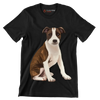 Boxer_Mix - Dog Themed T-Shirt-Black-S-Custom One Express