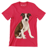 Boxer_Mix - Dog Themed T-Shirt-Red-S-Custom One Express