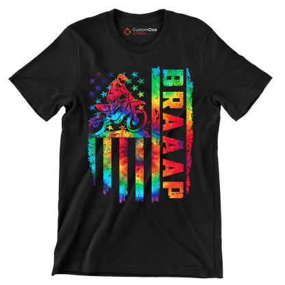 Braaap - Father’s Day T-Shirt-Black-S-Custom One Express