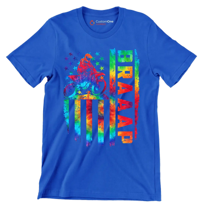 Braaap - Father’s Day T-Shirt-Blue-S-Custom One Express