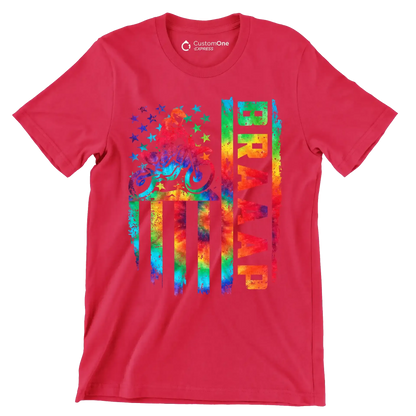 Braaap - Father’s Day T-Shirt-Red-S-Custom One Express