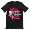 Brave strong Gratefull Hopeful Metastatic. Breast Cancer Warrior - Breast Cancer Awareness T-Shirt-Black-S-Custom One Express