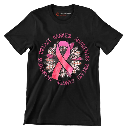 Breast Cancer Awareness - Breast Cancer Awareness T-Shirt-Black-S-Custom One Express