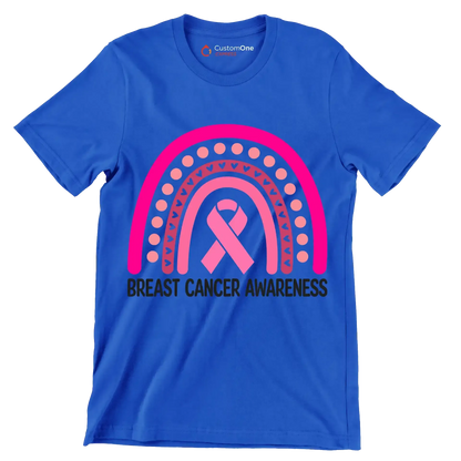 Breast Cancer Awareness - Breast Cancer Awareness T-Shirt-Blue-S-Custom One Express