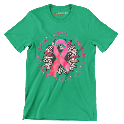 Breast Cancer Awareness - Breast Cancer Awareness T-Shirt-Green-S-Custom One Express