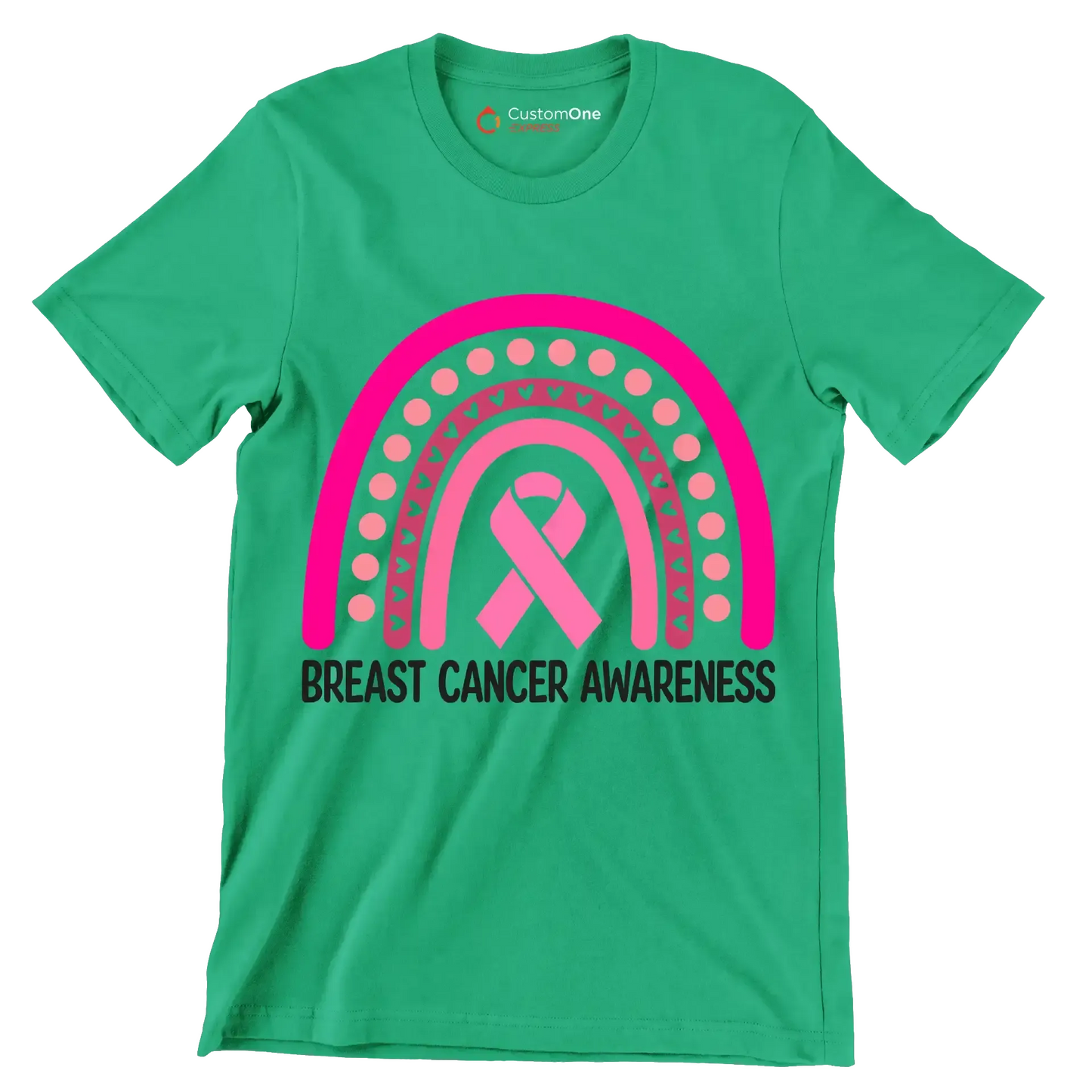 Breast Cancer Awareness - Breast Cancer Awareness T-Shirt-Green-S-Custom One Express