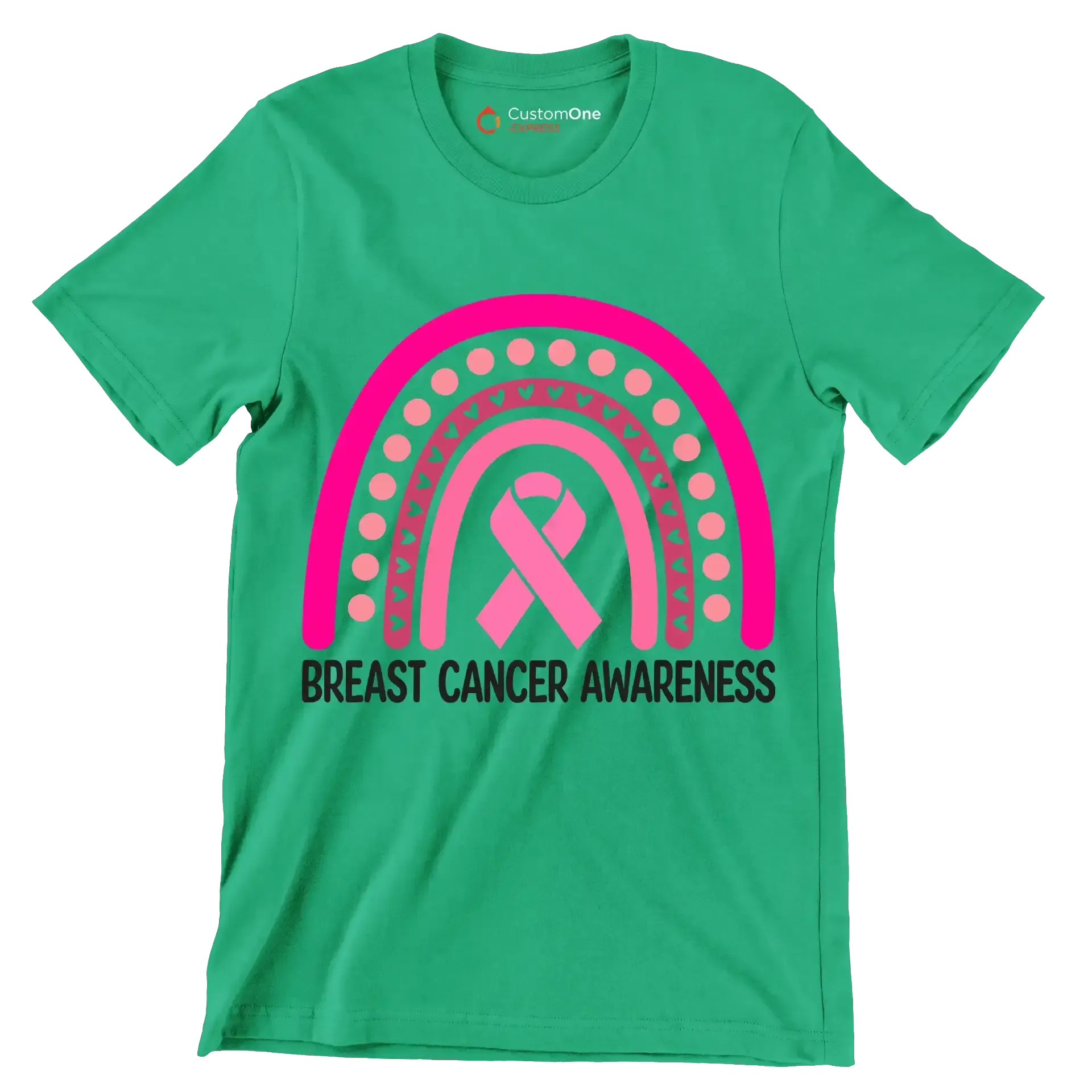 Breast Cancer Awareness - Breast Cancer Awareness T-Shirt-Green-S-Custom One Express