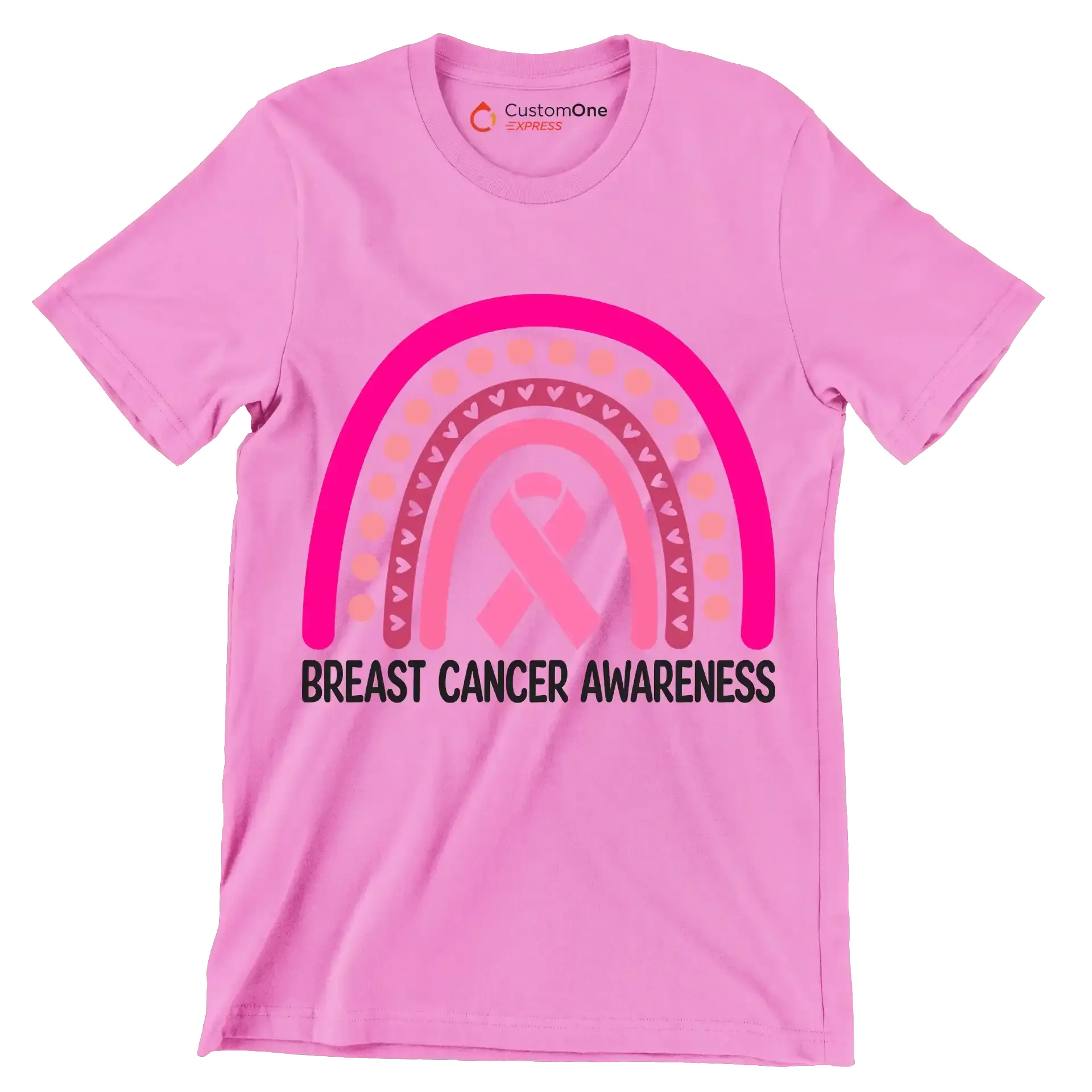 Breast Cancer Awareness - Breast Cancer Awareness T-Shirt-Pink-S-Custom One Express