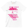 Breast Cancer BOO Sheet - Breast Cancer Awareness T-Shirt-White-S-Custom One Express