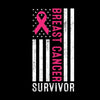 Breast Cancer Survivor - Breast Cancer Awareness T-Shirt-Black-S-Custom One Express