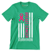 Breast Cancer Survivor - Breast Cancer Awareness T-Shirt-Green-S-Custom One Express