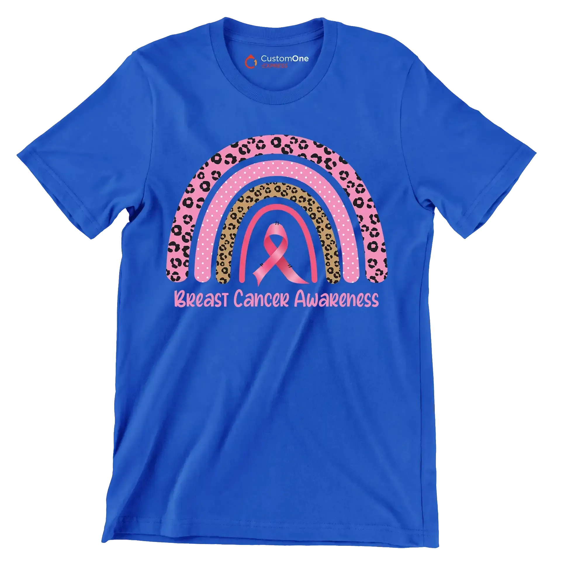 Breast cancer awareness - Breast Cancer Awareness T-Shirt-Blue-S-Custom One Express