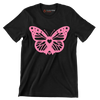 Breast cancer butterfly Pink ribbon - Breast Cancer Awareness T-Shirt-Black-S-Custom One Express