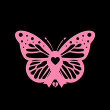 Breast cancer butterfly Pink ribbon - Breast Cancer Awareness T-Shirt-Black-S-Custom One Express