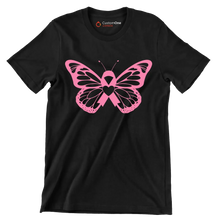 Breast cancer pink butterfly - Breast Cancer Awareness T-Shirt-Black-S-Custom One Express