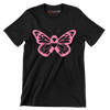 Breast cancer pink butterfly - Breast Cancer Awareness T-Shirt-Black-S-Custom One Express