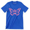 Breast cancer pink butterfly - Breast Cancer Awareness T-Shirt-Blue-S-Custom One Express