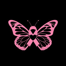 Breast cancer pink butterfly - Breast Cancer Awareness T-Shirt-Black-S-Custom One Express