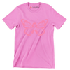 Breast cancer pink butterfly - Breast Cancer Awareness T-Shirt-Pink-S-Custom One Express