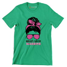 Breast cancer warrior - Breast Cancer Awareness T-Shirt-Green-S-Custom One Express