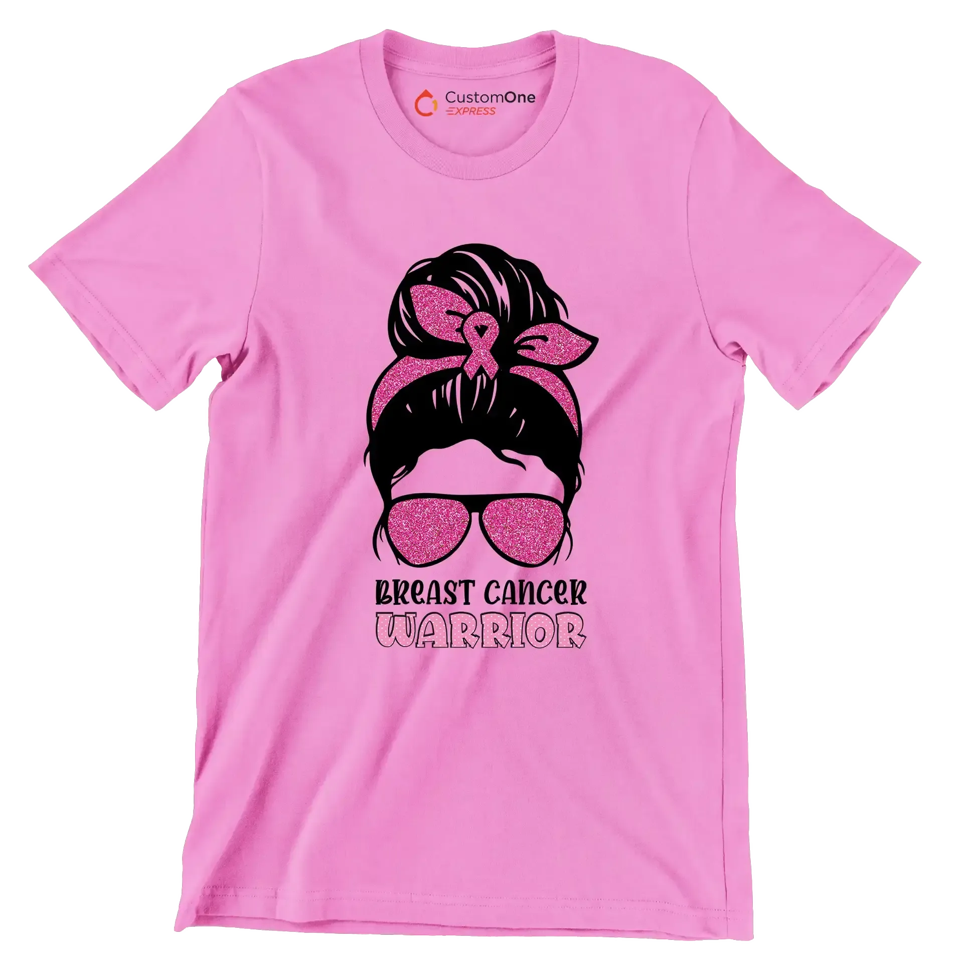 Breast cancer warrior - Breast Cancer Awareness T-Shirt-Pink-S-Custom One Express