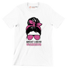 Breast cancer warrior - Breast Cancer Awareness T-Shirt-White-S-Custom One Express