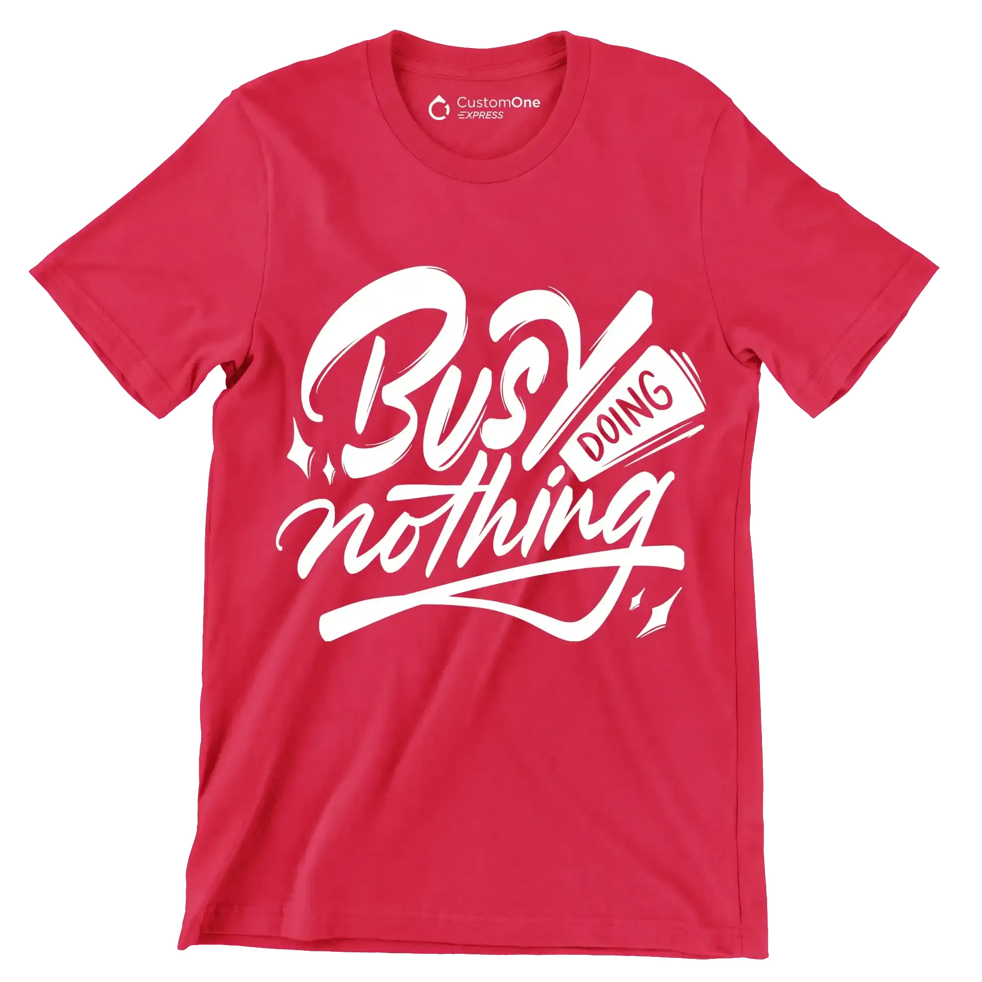 Busy doing nothing - Sarcasm Themed T-Shirt-Red-S-Custom One Express