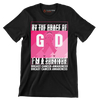 By the grace of god I_m a survivor breast cancer awareness - Breast Cancer Awareness T-Shirt-Black-S-Custom One Express